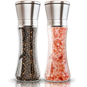 Sleek Steel Spice Grinders Set